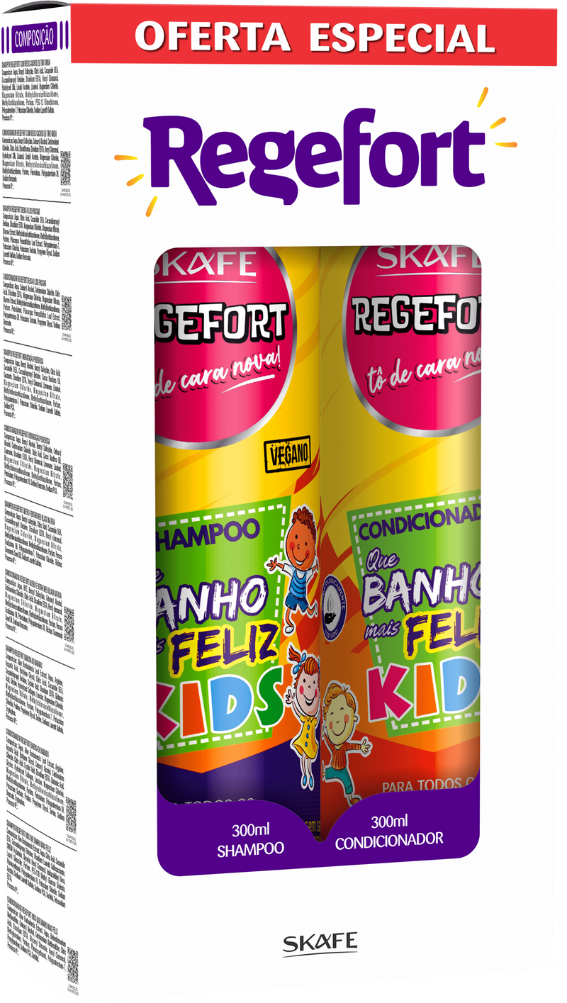 Conjunto Regefort Que Banho Mais Feliz Kids 600ml
