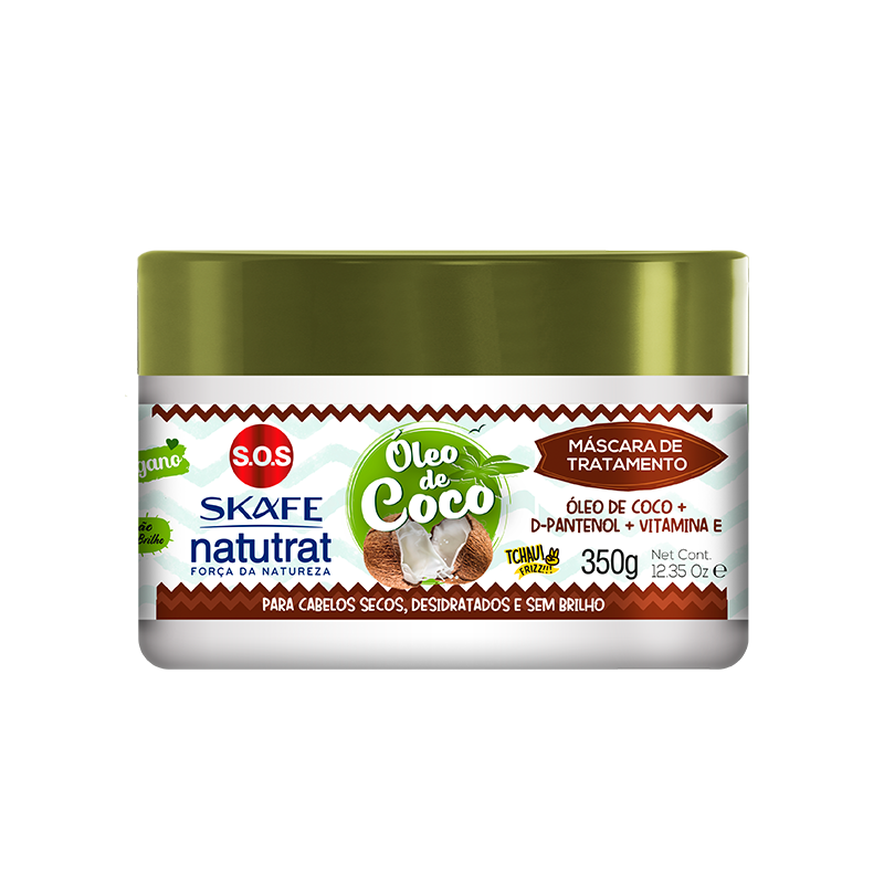 CX C/ 6 UNIT - Máscara Natutrat S.O.S Força da Natureza Coco 350g