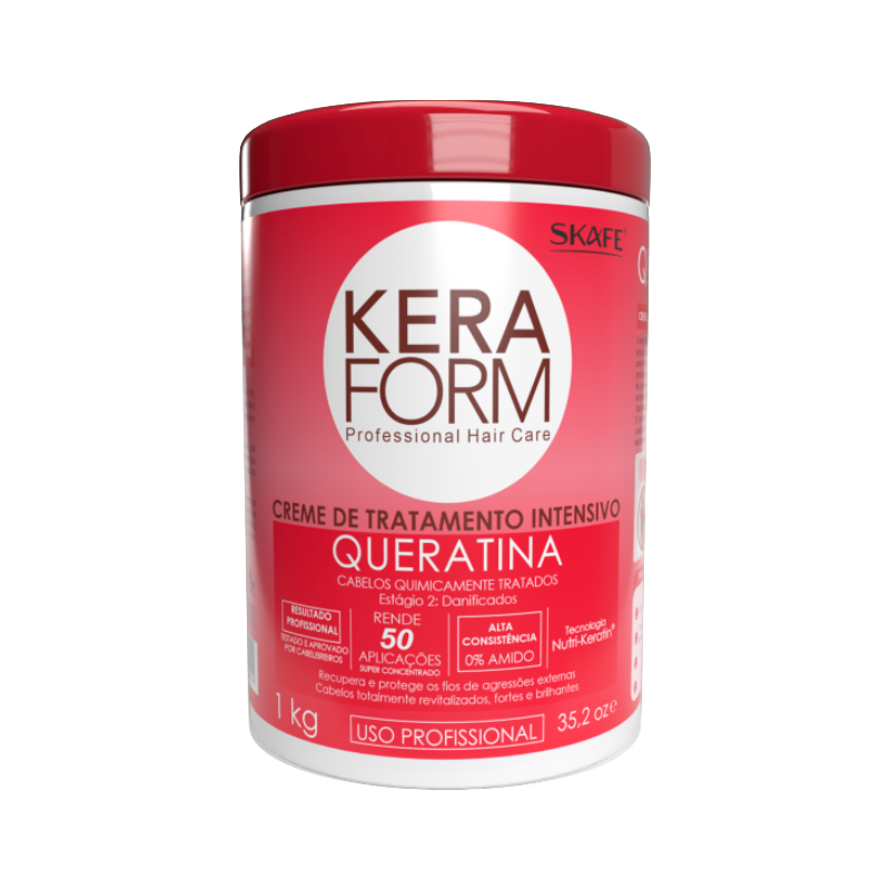 CX C/ 6 UNIT - Creme de Tratamento Intensivo Keraform Queratina 1kg