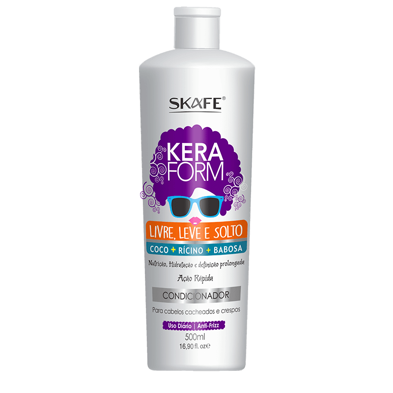 Condicionador Keraform Livre, Leve e Solto 500ml