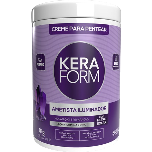 Creme para Pentear Keraform Ametista Iluminador 1kg
