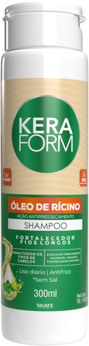 Shampoo Keraform Óleo de Rícino 300ml
