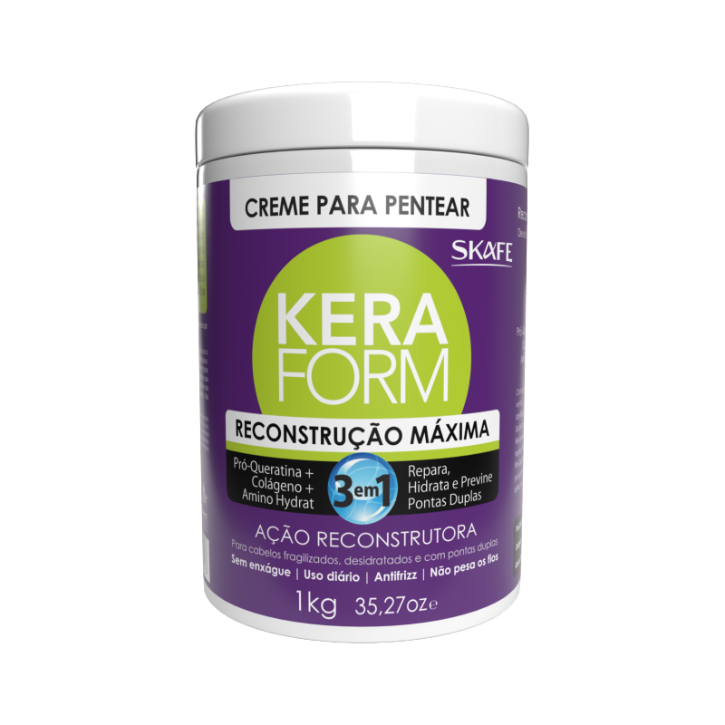 Creme para Pentear Keraform Reconstrução Máxima 1kg