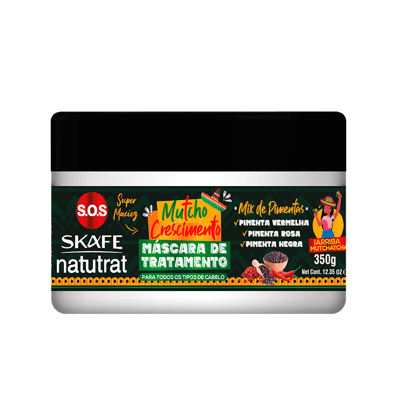 CX C/ 6 UNIT - Máscara de Tratamento Natutrat S.O.S Mutcho Crescimento 350g