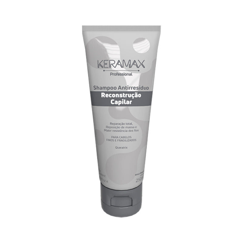 Lançamento Shampoo Antirresíduo Keramax Reconstrução Capilar 250ml