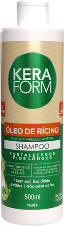 Shampoo Keraform Óleo de Rícino 500ml