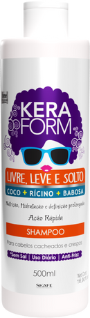 Shampoo Keraform Livre, Leve e Solto 500ml