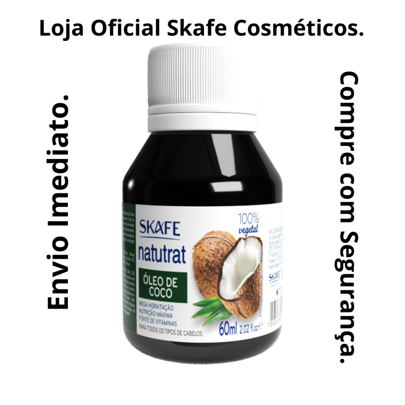 Kit Umectação Capilar Explosivo: Óleo de Alecrim | Óleo de Coco | Óleo de Rícino Natutrat S.O.S 60ml