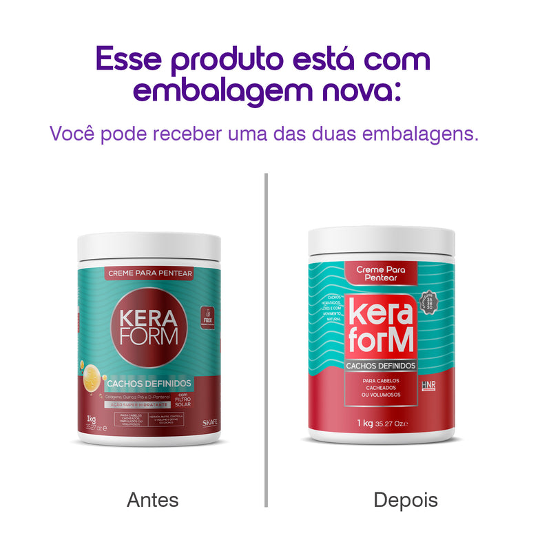 Creme para Pentear Keraform Cachos Definidos 1kg