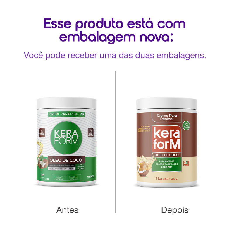Creme para Pentear Keraform Óleo de Coco 1kg