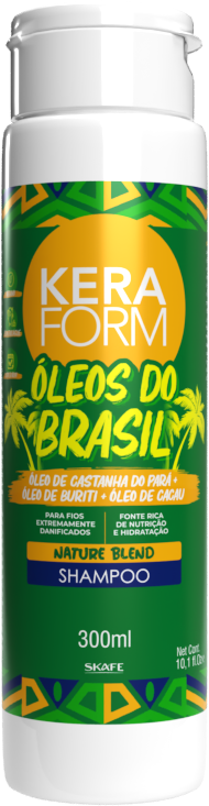 Shampoo Keraform Óleos Brasil 300ml
