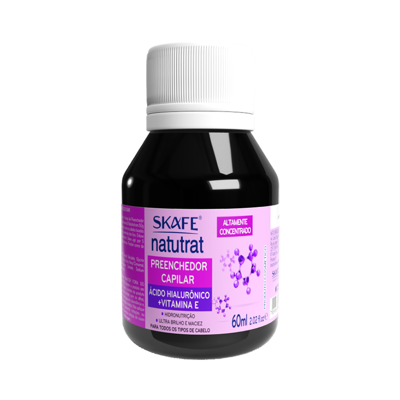 Preenchedor Capilar Ácido Hialurônico + Vitamina E Natutrat S.O.S 60ml